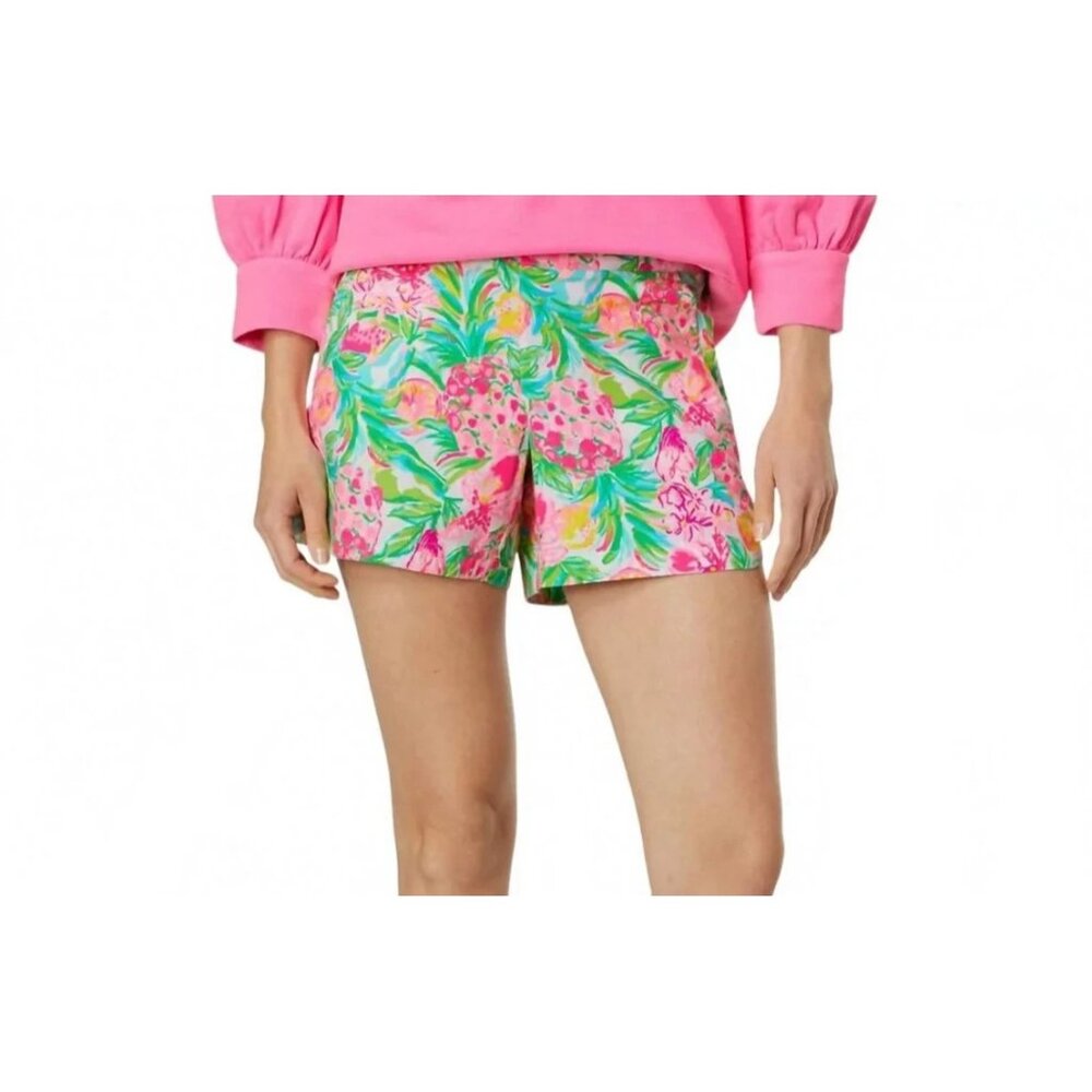 Lilly Pulitzer L Ocean View Shorts in Resort White Pear Necessities